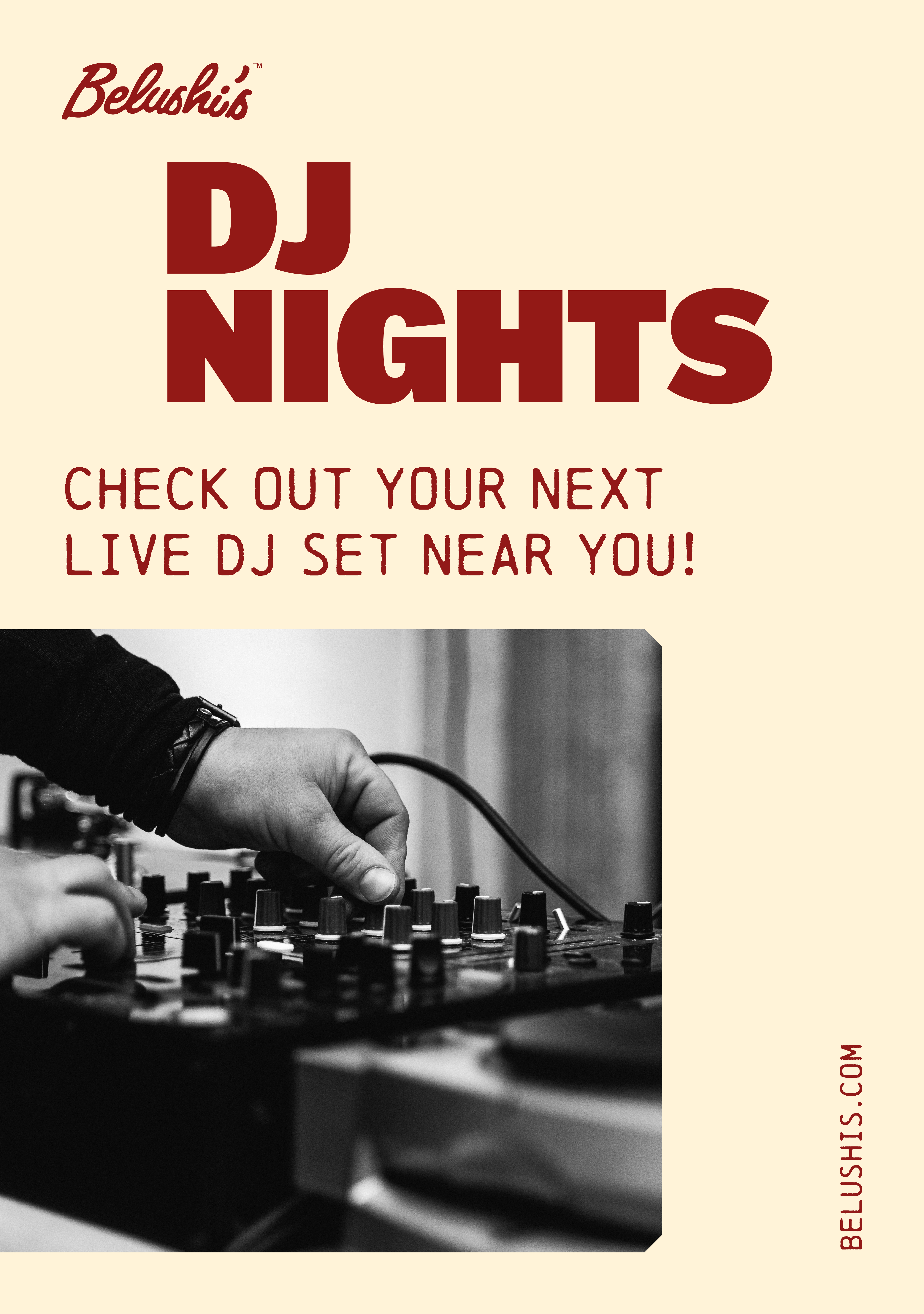 Live DJs at Belushi's Bars across Europe.