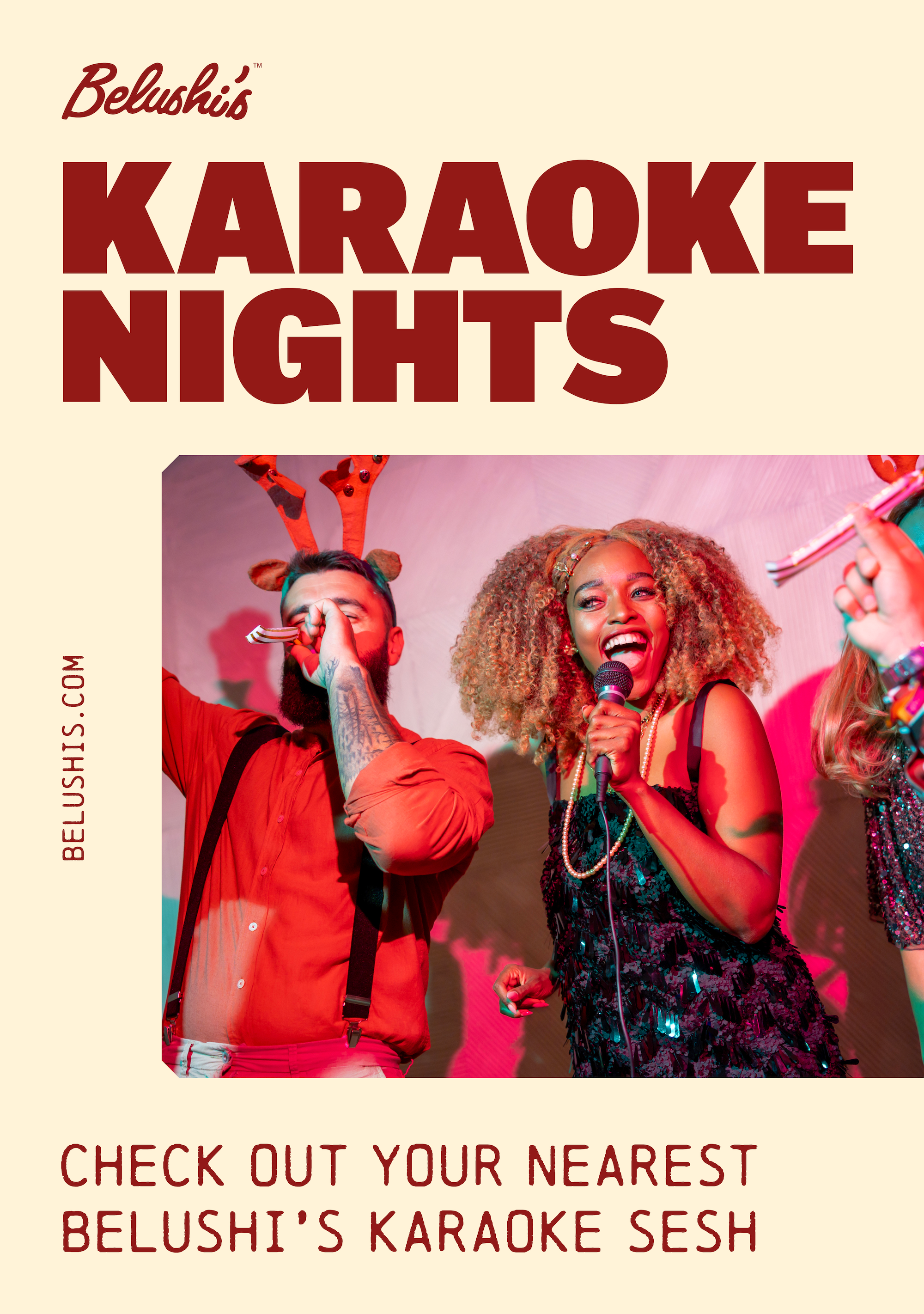 Free karaoke nights at Belushi's Bars across Europe.