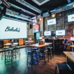 An interior shot of a private hire space in Hammersmith Belushi's Bar.