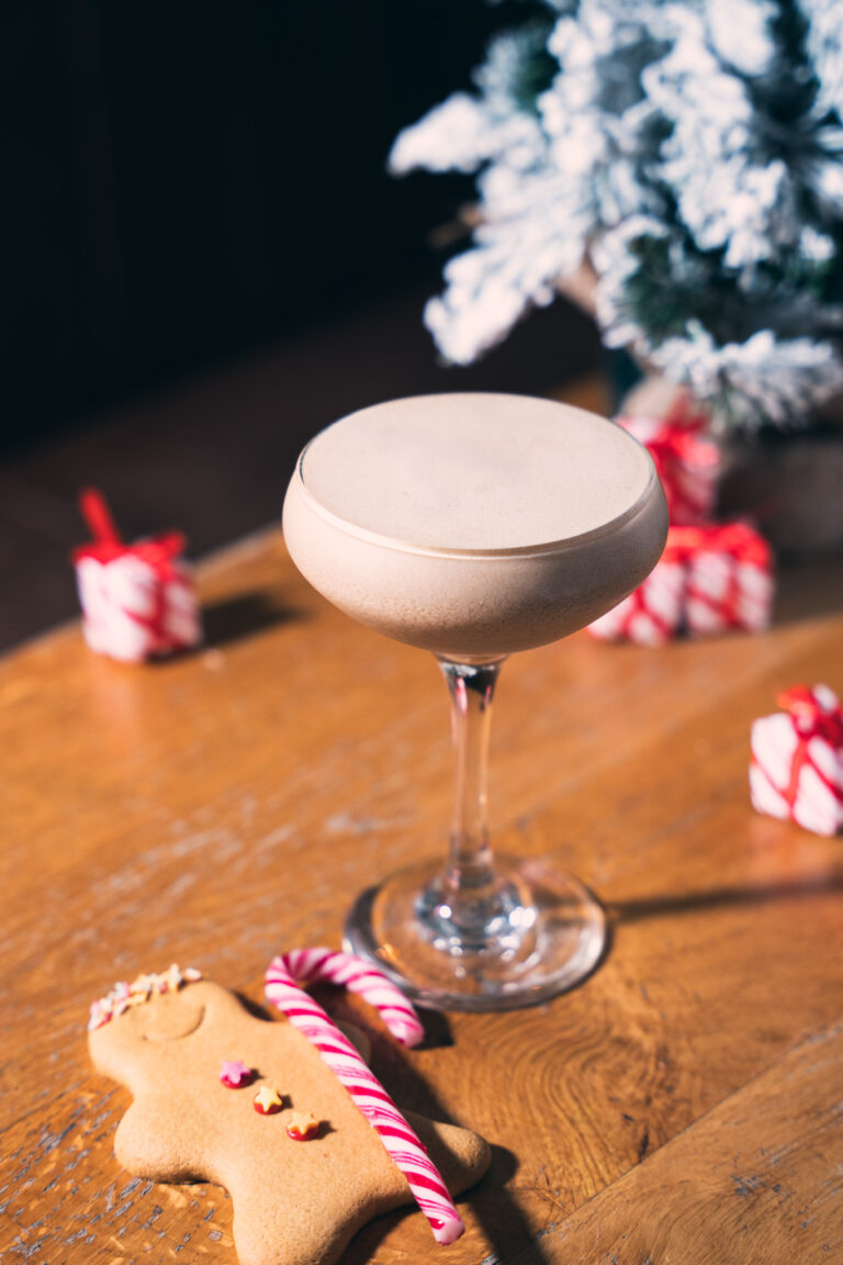 Gingerbread Espresso festive special cocktail with Baileys, Ultimate cold brew, Gingerbread perfecter at Brelushi's